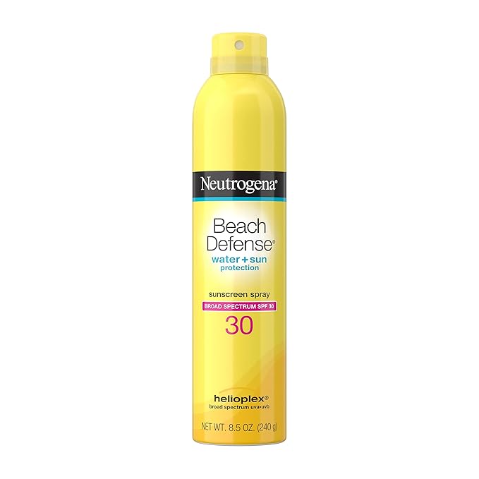 Neutrogena Beach Defense Sunscreen Spray SPF 30 Water-Resistant Sunscreen Body Spray with Broad Spectrum SPF 30, PABA-Free, Oxybenzone-Free & Fast-Drying, Superior Sun Protection, 8.5 oz