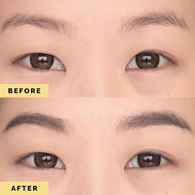 Elizabeth Mott Eyebrow Gel - Queen of the Fill Tinted Brow Filler, Volumizer & Setter - Defines, Shapes & Covers Grays - Water-Resistant, Long-Lasting, Smudge-Proof - Cruelty-Free, Black Shade, 4g