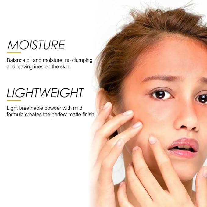 Mineral Sunscreen Setting Powder, Face Powder, Translucent Oil Control Natural Matte Finish, Lightweight Long Lasting Smooth Breathable for All Skin