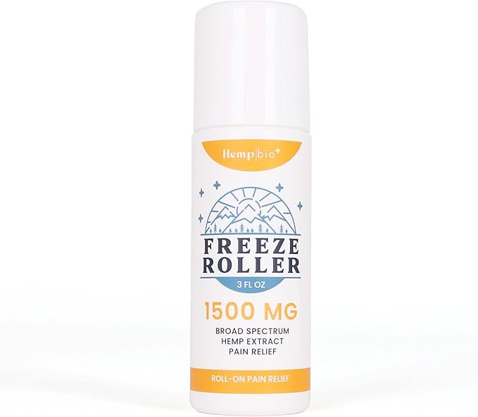 Freeze Roller - Roller Gel - Cold Therapy Roll-On w/ 1500mg Aloe, Menthol (1 Pack)