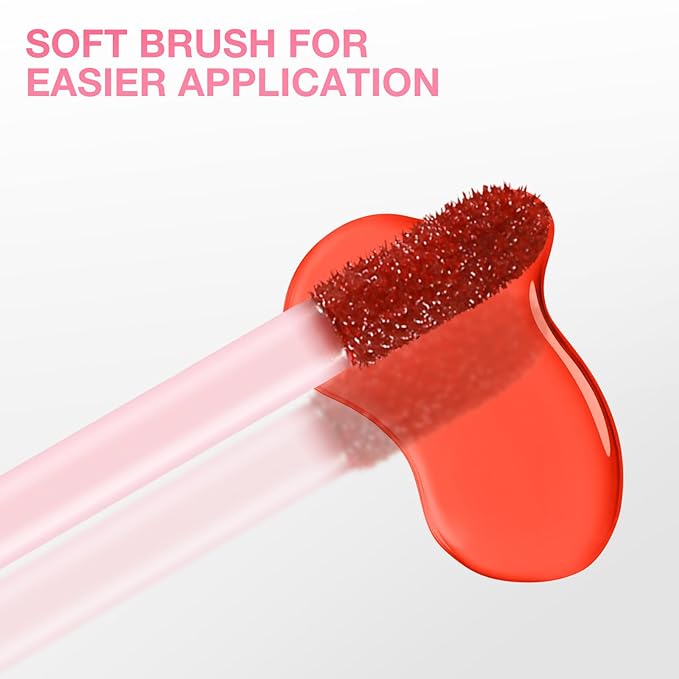 Boobeen Highly Pigmented Lip Gloss Liquid Lipstick, Multi-Use Lip and Cheek, Lightly Tinted, Lip Stain Long-Lasting, Non-sticky Matte Lips and Cheeks Color