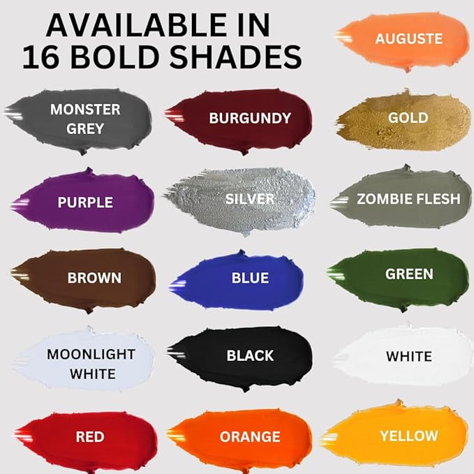 Mehron Makeup Color Cups | Stage, Foundation, Face Paint, Body Paint, Halloween | Face Paint Makeup | Greasepaint .5 oz (14 g) (Orange)