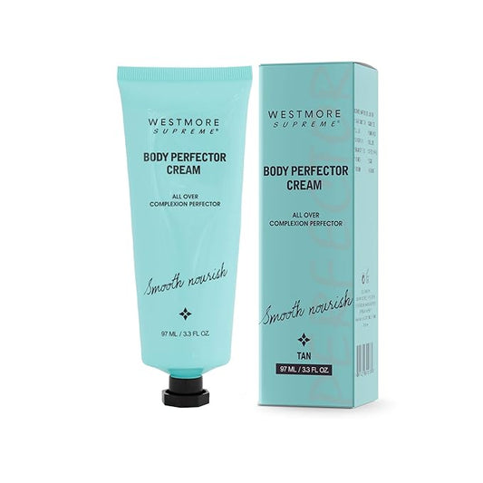 Body Perfector Cream,All-Over Complexion Perfector, Concealer Evens Skin Tone Sweat-Proof Non-fading Makeup, Long-Lasting CC Foundation, Waterproof Transfer-Resistant Skin Tint (TAN)