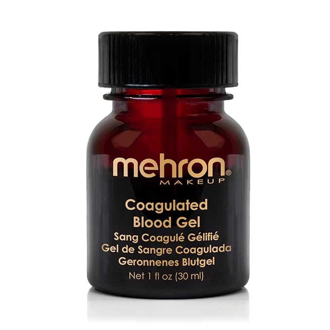 Mehron Makeup Coagulated Blood Gel | Fake Thick Blood Makeup | SFX for Halloween, Cosplay, and Special FX 1 oz (30g)