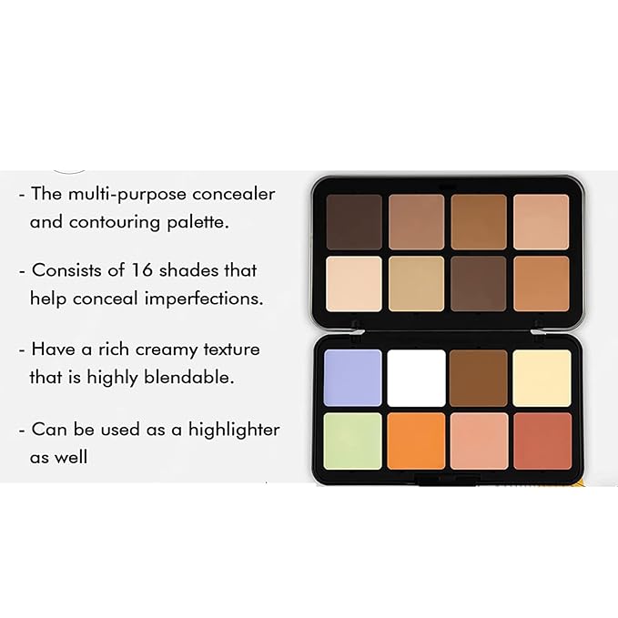 Color Correcting Concealer Palette, Contouring Foundation Creamy Contour Cruelty Free