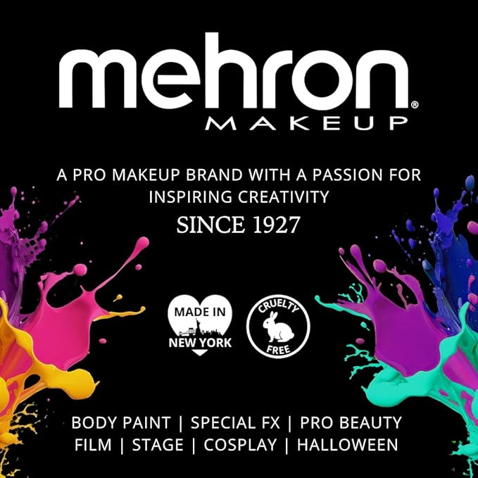 Mehron Makeup Paradise Makeup AQ Pro Size | Stage & Screen Performance, Face & Body Painting, Beauty, Cosplay, and Halloween | Water Activated Face Paint, Body Paint 1.4 oz (40 g) - Orange