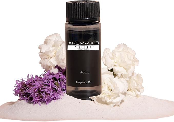 Aroma360 Pro Pod - Adore Fragrance Oil Blend - 50ML | Hotel Inspired Luxury Essential Oil Diffuser | Aromatherapy Scent Diffuser Oil | White Tea, Jasmine, Peony, Gardenia, Sandalwood, Amber and More