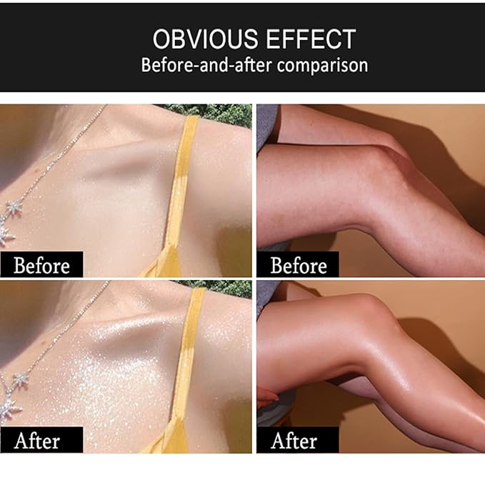 Shimmer Body Luminizer 5 Color Waterproof Smooth Face Body Glow Illuminator Non-sticky Liquid Body Highlight Illuminator for Face & Body & Leg (80 ML, 01 Pearl White)