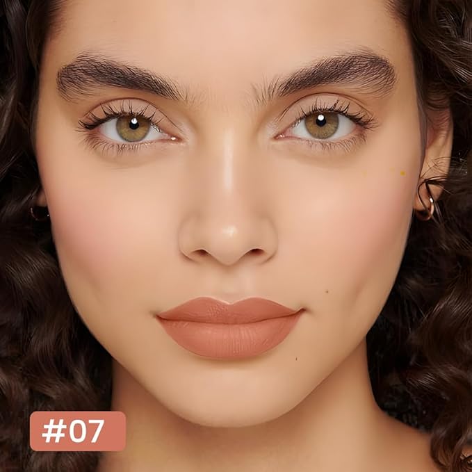 12 Colors lip liner pencils, Modern Classic Lip Liner, Lip Liner Pigmented Vegan Matte, Lasting Finish Lip Liner, Luxurious Creamy Long Lasting Lip Liner, Prevents Feathering and Fading, (07)