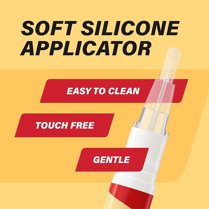 Orajel Rescue Relief Pen with Menthol Cooling Gel for Instant Pain Relief of Tooth & Gum, Canker Sores, Braces and Denture Irritation, Touch-Free Silicone Applicator, 0.07 oz