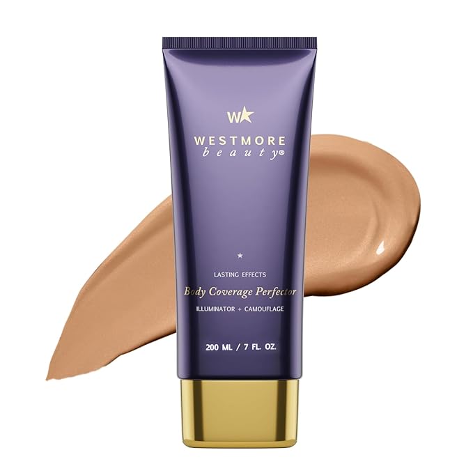 Westmore Beauty Body Coverage Perfector – Waterproof Leg & Body Makeup - Tattoo Cover Up Makeup - 7 Oz (Natural Radiance)