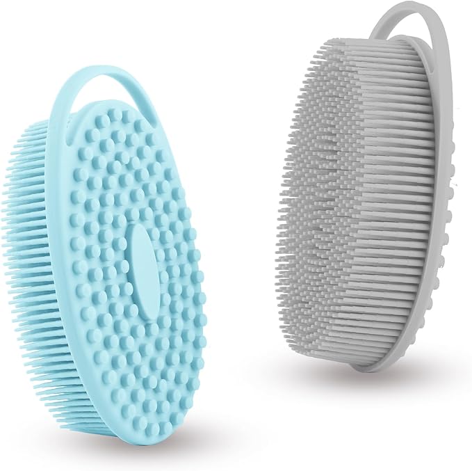 Silicone body scrubber, exfoliating silicone