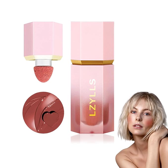 Cream Blush Stick with Brush,Waterproof Multi Cream Blush Skin C1