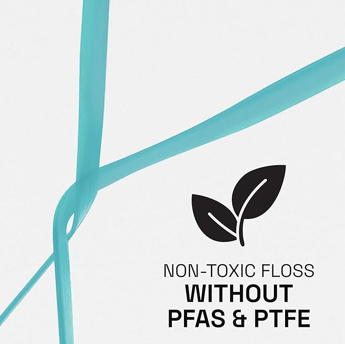 REACH Cool Mint Dental Floss, Fresh Mint, Plaque Remover for Teeth, Shred Resistant, Waxed, Easy on Gums & Teeth, Fresh Breath, Oral Care, PFAS Free, for Adults & Kids, 1 Pack, 55yd