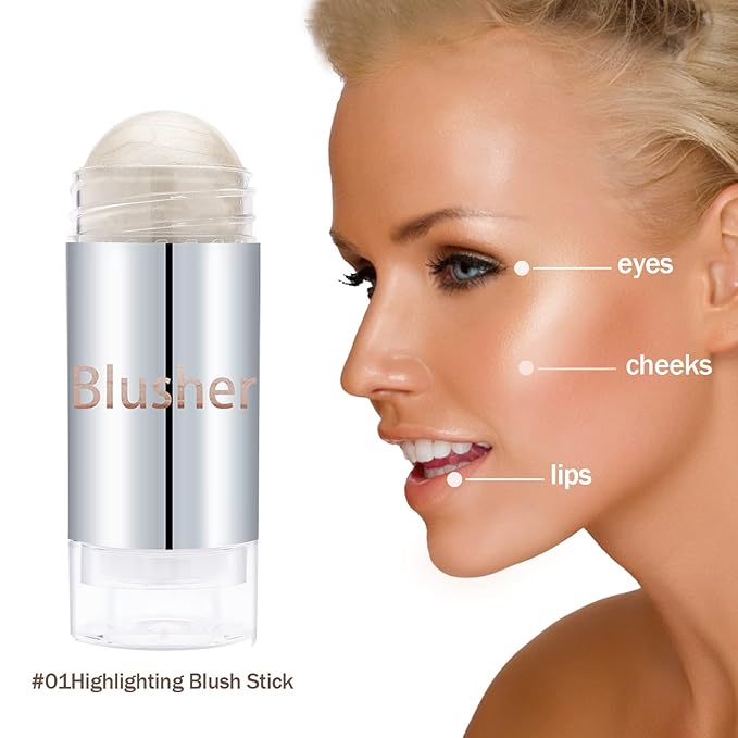 Boobeen Blush Stick Highlighter Makeup Stick Matte Contour & Natural