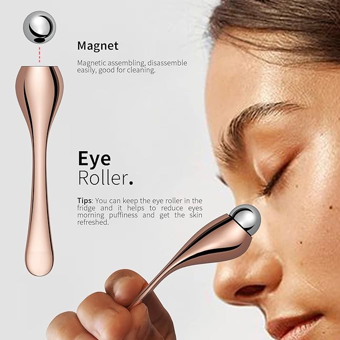 NågraCoola CLIE 2.0 Silicone Face Scrubber, Facial Cleansing Brush, Rechargeable, Waterproof Face Scrub Brush for Deep Cleansing, Exfoliating, Massage, with Eye Roller, for Women and Men - Oat