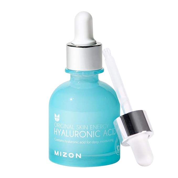 MIZON Hyaluronic Acid 100 Serum – Pure Hyaluronic Acid for Deep Hydration, Plumping & Skin Barrier Support – Lightweight K-Beauty Ampoule for Glass Skin Glow (1.01 fl. oz)