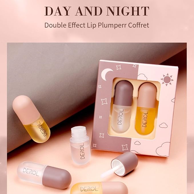 2Pcs Lip Plumper Set, Natural Lip Lips