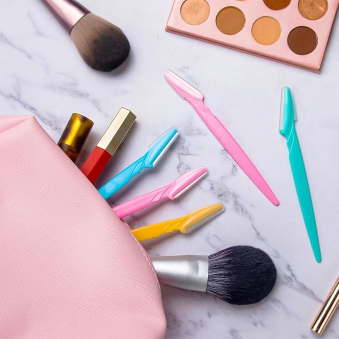 66PCS Eyebrow Razor Multipurpose Exfoliating Dermaplaning Tool for Face Facial and Eyebrow Shaper with Precision Cover for Women Men Easy to Use (66PCS)