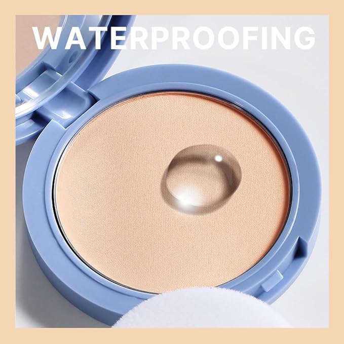 evpct Kaely Oil Control Pressed Face Powder, Get Smooth Flawless Fine Lines and Lightweight Finishing Foundation, Control Shine Long Lasting Waterproof Face Setting Powder Cosmetic, 07 True Beige