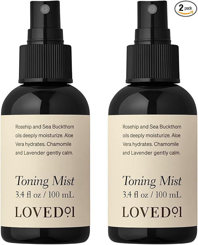 Face & Body Toning Mist, John Legend Skincare, Hydrating & Cleansing Serum, Moisturizing Spray, Alcohol-Free, Formulated with Witch Hazel & Aloe Vera, 2-Pack (3.4 oz each)
