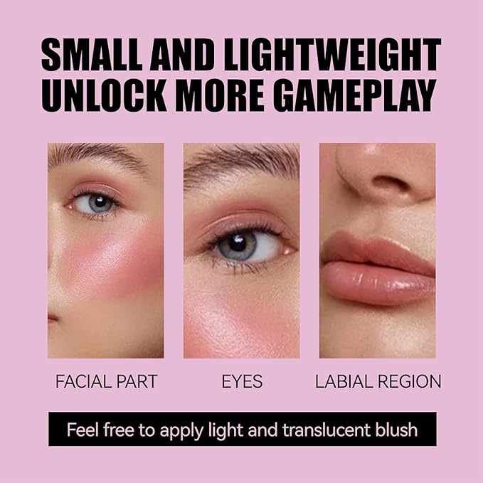 Cooling Water Jelly Tint,Jelly Blush Stick,Long Lasting Milk (B, S)