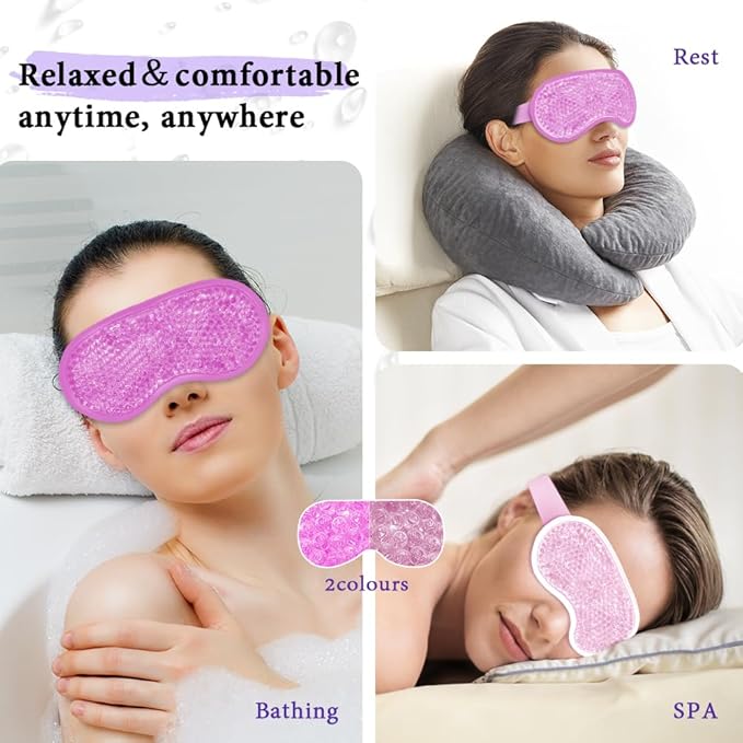 Cooling eye mask and silky