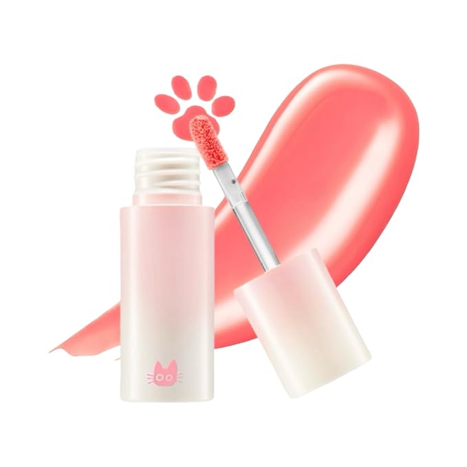 Chewy Lip Glaze, High Shine Lip Gloss, Korean Beauty (GZ02 Fig Fuzz, 3.5 grams)