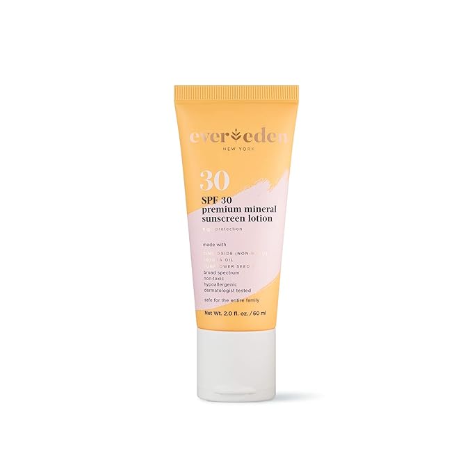 Evereden Premium Mineral Sunscreen SPF 30: Baby-Safe Whole-Family Mineral Sunblock Kids Love - Non-Nano Kids Sunscreen for Year-Round UVA & UVB Protection -Safe & Reef-Friendly - FSA Eligible