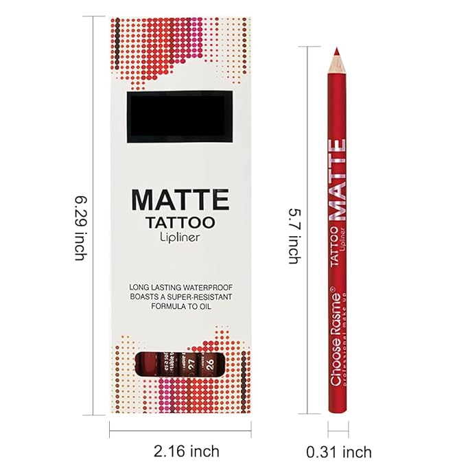 12 Pcs Natural Nude Brown Beige Colors Lip Beige