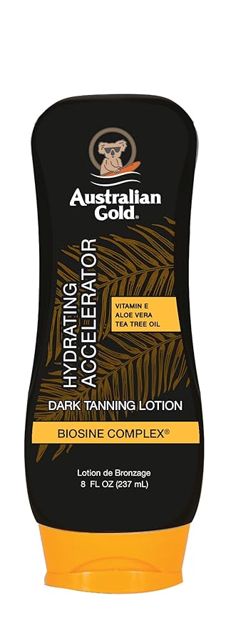 Australian Gold Dark Tanning Accelerator Lotion, 2020 Formula, 8 Fluid Ounce, Classic Cocoa Dreams