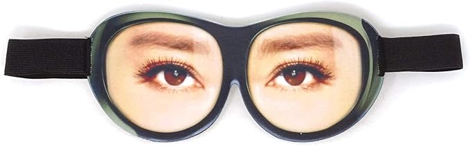 Honbay 3D Funny Eyeshade Soft Sleep Eye Mask with Adjustable Head Strap for Travel, Game, Party, Rest, Sleeping (Woman)