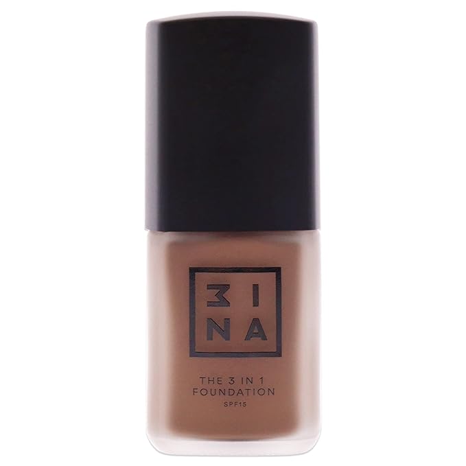 3INA The 3-In-1 Foundation 217 - Vegan Formula - Combination Of Primer, Concealer And Foundation - Medium Coverage - Natural Finish - Perfect For Covering Lines And Blemishes - Long Lasting - 1.01 Oz