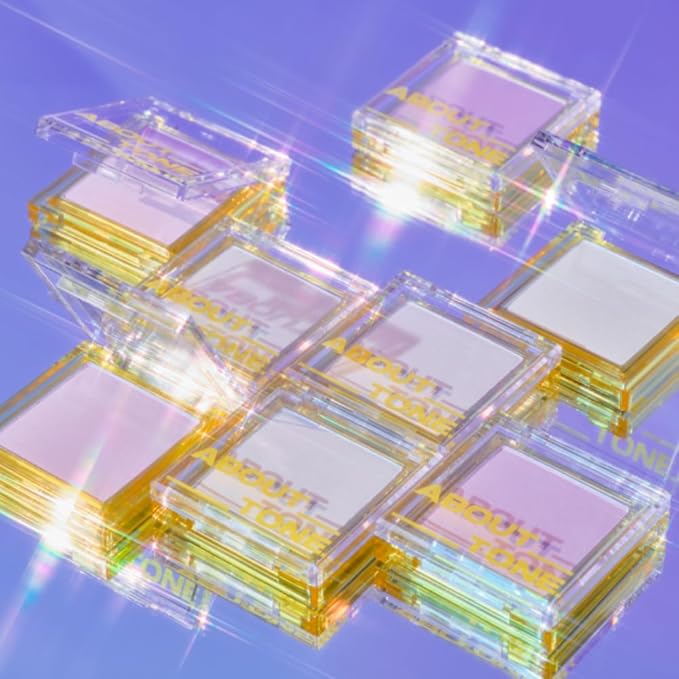 Light On Me Highlighter 2 Color - Makeup Highlighting Powder Palette, Natural Satin Glow, Lightweight Velvety Powder, Clear Sheer Pearls, Shiny Illuminator, 0.26oz (01 SUGAR LIGHT)