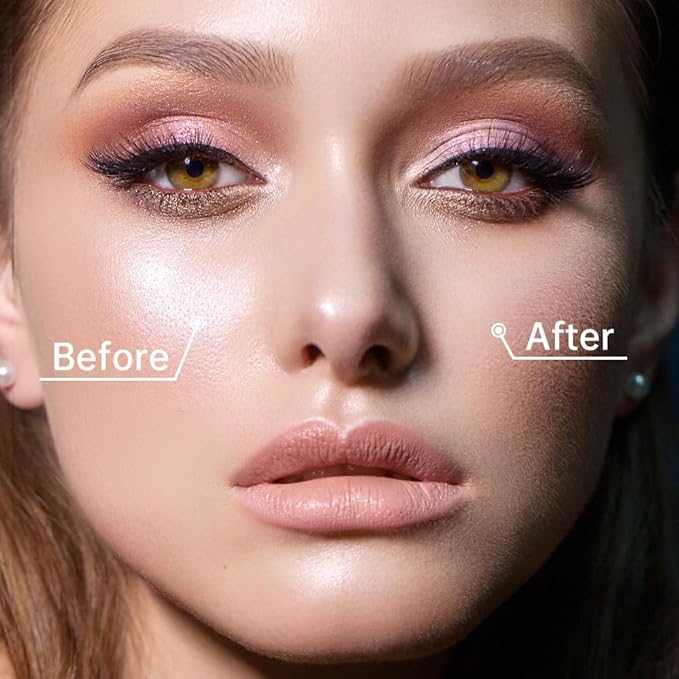 CATKIN Poreless Finish Loose Setting Powder Makeup, Translucent Natural Shimmer Finishing Makeup for All Skin Tones, 3 Colors Even Skin Tone – 0.42 oz Includes Velour Puff