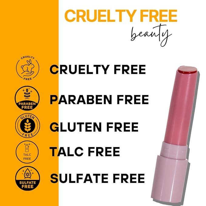 Lip Balm Hydrating for Dry and Chapped Lips Tinted Subtle Color Non-Sticky Juicy Finish | Coral