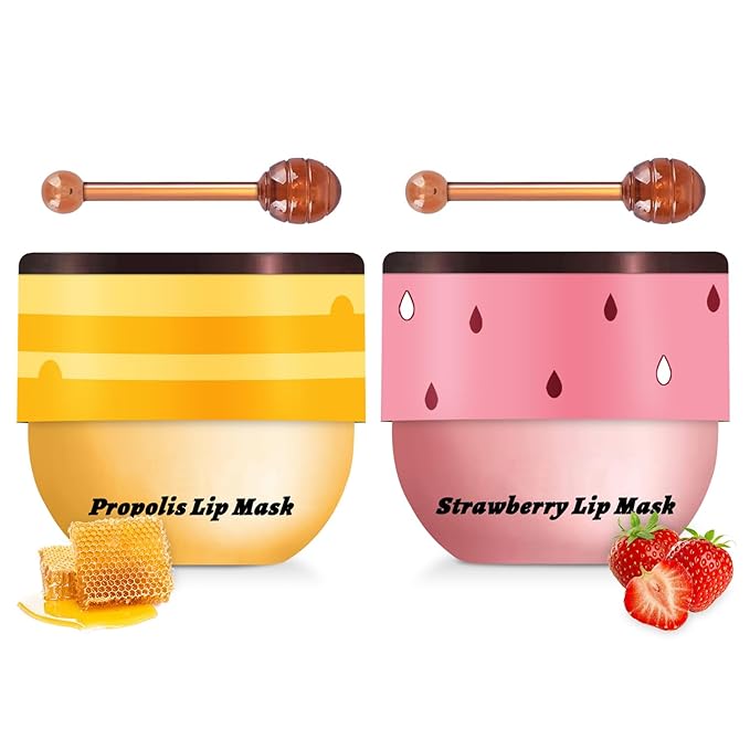 2 PCS Bee Lip Balm Honey Wrinkle