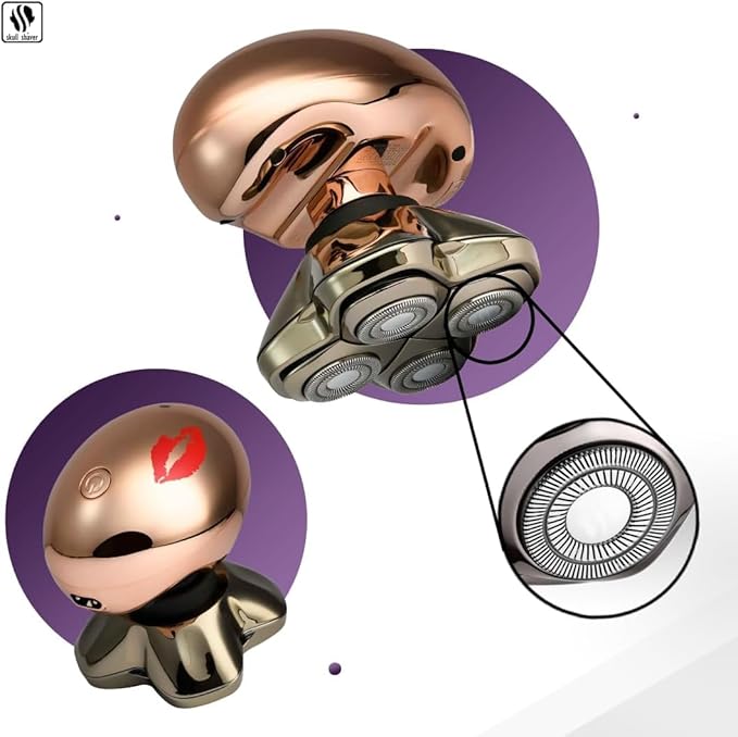 Skull Shaver Butterfly Kiss Pro (Rose Gold): Best Electric Shaver for Bikini, Leg, Body Shaving
