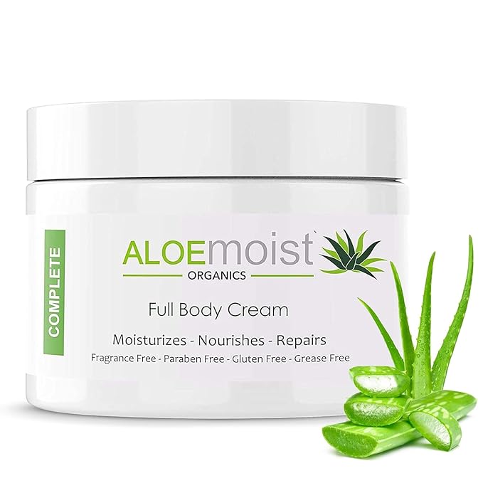Organic Aloe Vera Lotion - Face & Body Moisturizing Cream with Natural Aloe Vera, Vitamin E Oil, Vitamin C, Retinol Cream, Shea Butter – Anti Aging Face Moisturizer for Women, Dry Skin (2 oz)