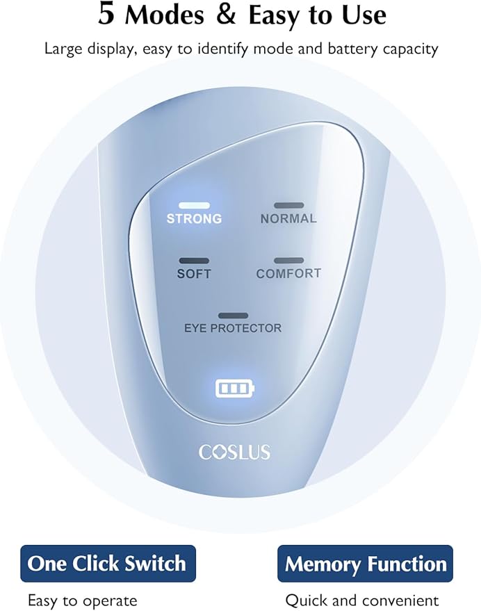 COSLUS Facial Cleansing Brush Silicone Face Scrubber: IPX7 Waterproof Rechargeable Face Wash Brush, 4 Cleansing Modes, Electric Face Brush for Cleaning, Exfoliating, Massaging