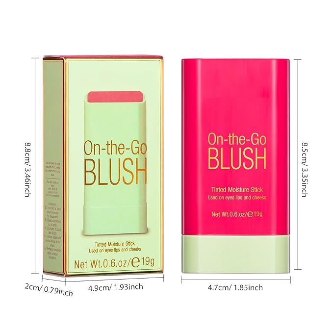 Blush Stick for Cheeks - Cream Makeup Blush