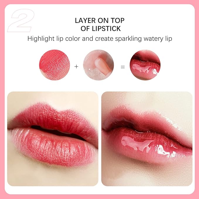 2 Set Lip Oil Hydrating Tinted