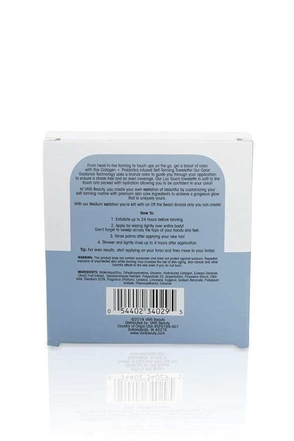 Vari Beauty Self-Tanning Towelettes (4"