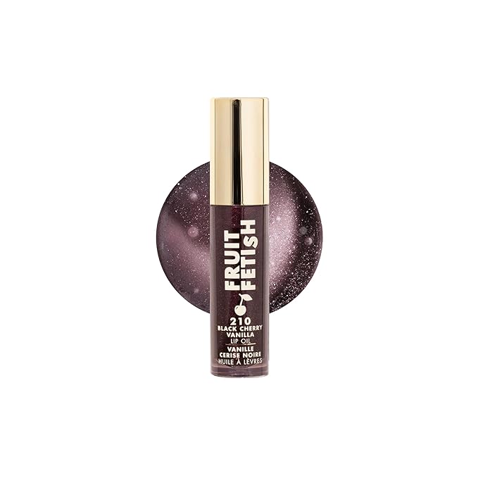 Milani Lip Oil with Vitamin E for Instant Hydration, Fruit Extract Infused Lip Treatment and Moisturizing Lip Gloss - Black Cherry Vanilla