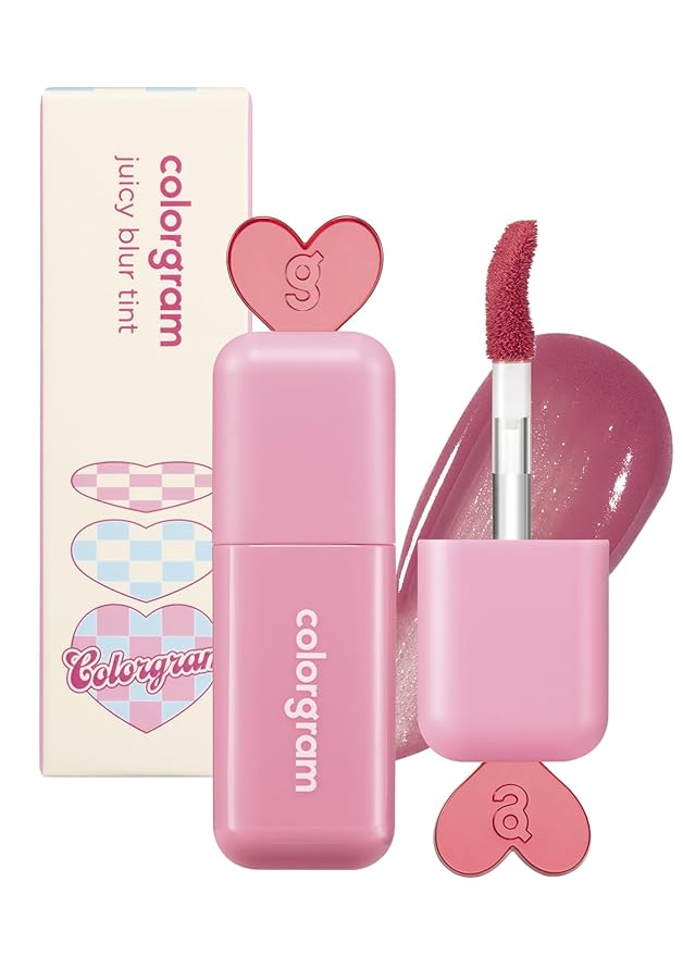 COLORGRAM Juicy Blur Tint 04 Cushiony Peach | Daily Semi-Matte, Semi-Glossy, Long-Lasting Lip Stain, Moisturizing, Buildable & Blendable, highly Pigmented (0.12 Fl. Oz.)