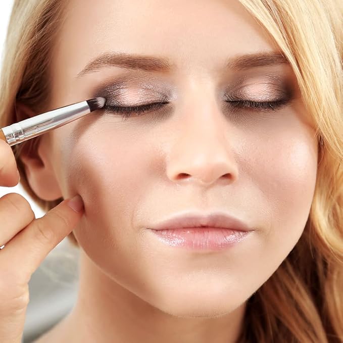 Jerome Alexander New Again Eyeshadow Palette & Brush, 6 Buildable & Blendable Micronized Powder Shades (Basic Choice)