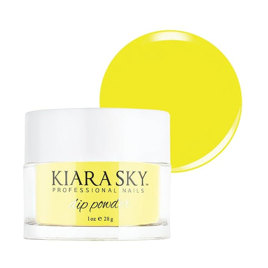 Kiara Sky Long Lasting Nail Dip Powder Yellow Tones 1 oz, New Yolk City
