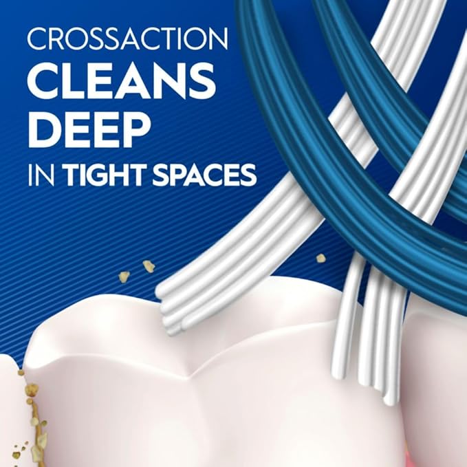 Oral-B Pro Health CrossAction All in One Soft Toothbrushes, Deep Plaque Fighter, Rounded Bristles Gentle on Teeth, Tongue and Cheek Cleaner, Gum Stimulators, 6 Count, Tooth Brush Pack