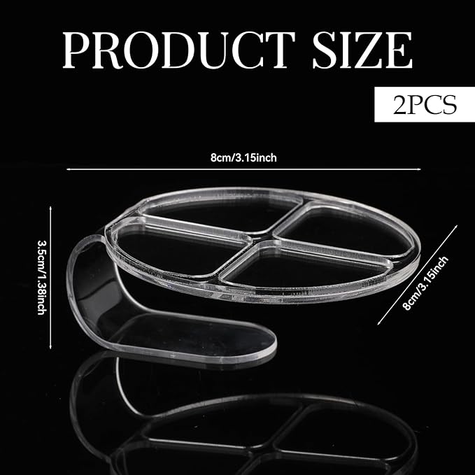 2 Pcs Makeup Hand Palette Foundation Palette Foundation