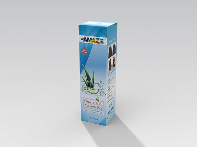 Oasis Hair Moisturizer, 300ml Natural with Aloe Vera, Detangles, Softens, Effectively Moisturizes Hair, Improves Manageability, Prevents Breakage, Promotes Hair Growth, Creamy in Pump Bottle